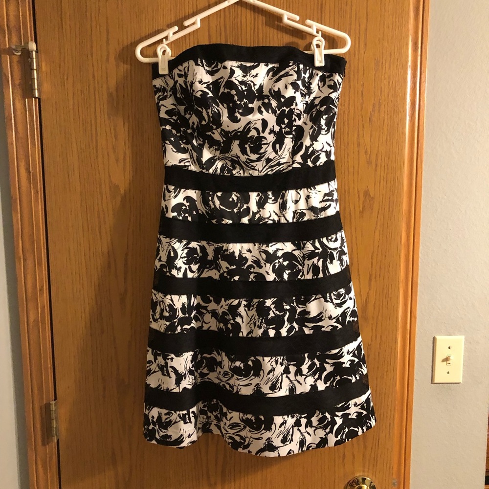 Fun and flirty strapless fit and flare dress